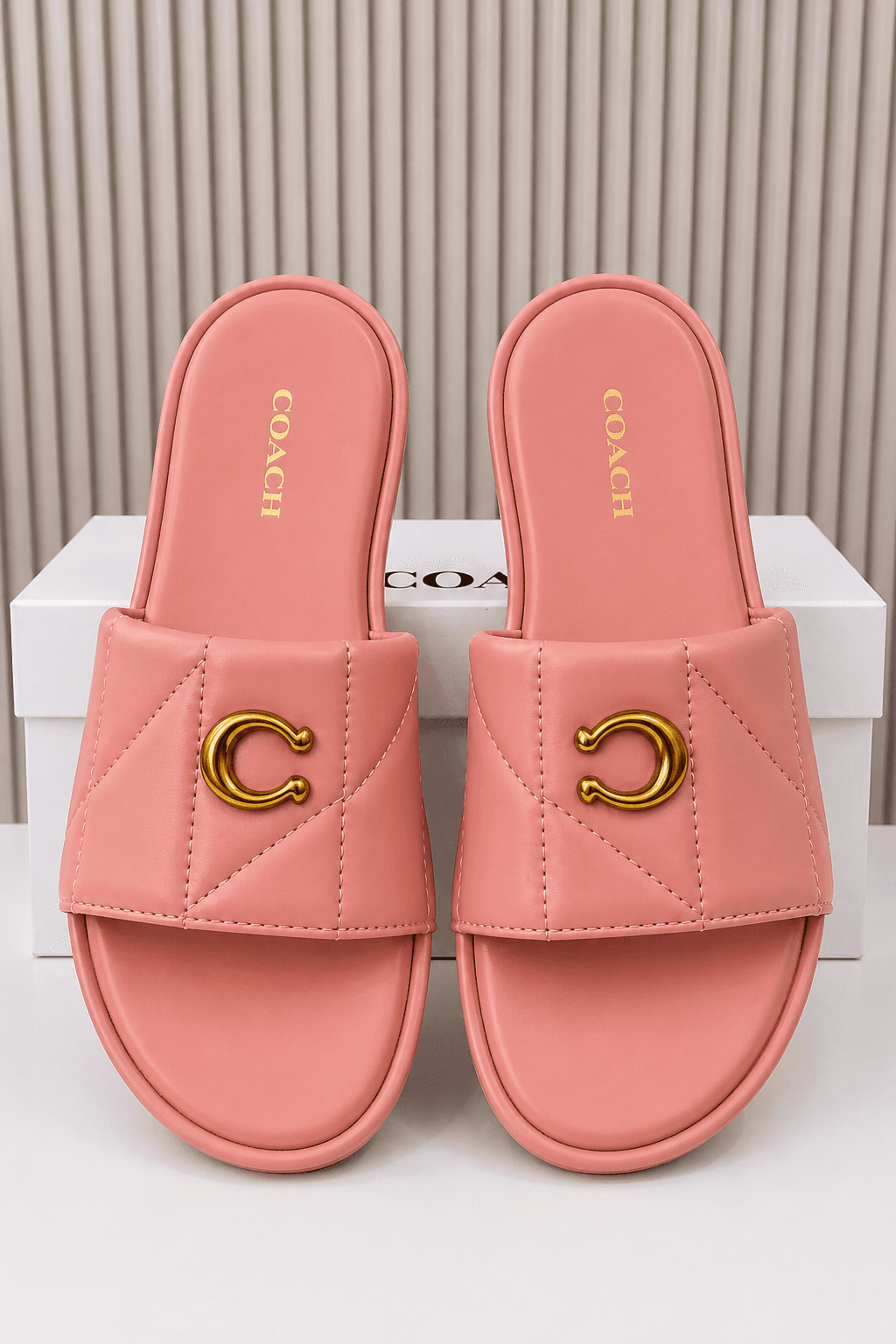 Mules Claquettes Coach en Cuir