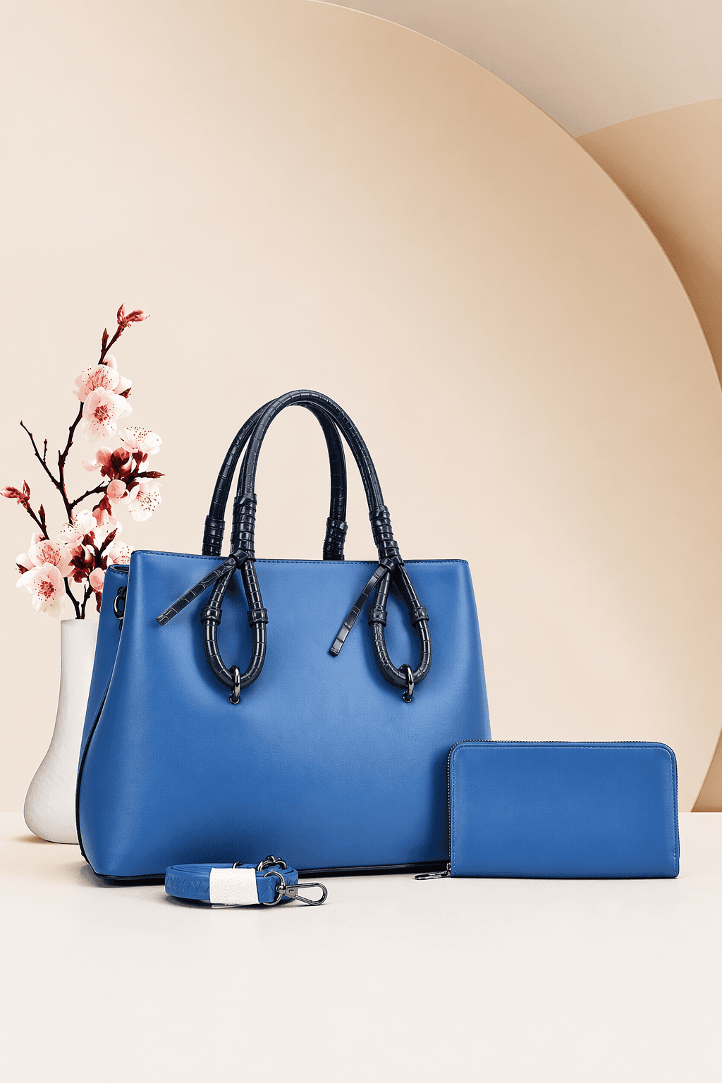 Sac à Main Cabas et Portefeuille Assorti PEDRA D3100